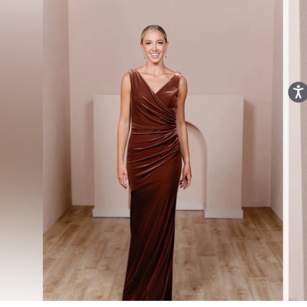 Revelry Elegant Brown Wedding Dress